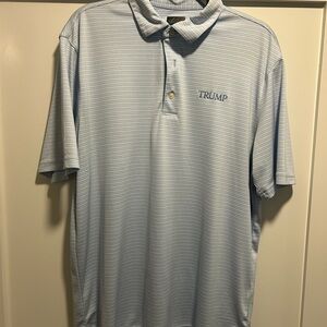 Greg Norman Collection Blue Polo Shirt Performance Fit